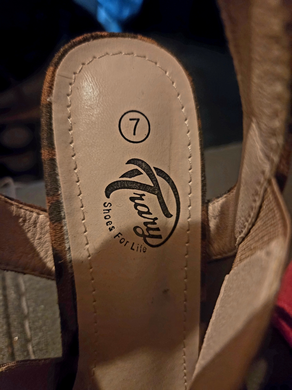 TRARY Leopard Chunky Heel Sandals - Picture 7 of 7